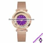 R3813-Reloj-Gold-Rose-Extensible-Metal-Mesh-Caratula-Morado-Diamantes-Giratorios-1.jpg