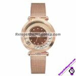 R3839-Reloj-Gold-Rose-Extensible-Metal-Mesh-Caratula-Cafe-Diamantes-Giratorios-2.jpg