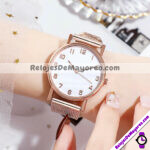 R4330 Reloj Marmoleado Blanco y Gris Tipo Plastico reloj de moda al mayoreo