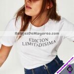 C1061 Playera Letrero Edicion Limitadisima Blanca ropa de moda por fabricantes mayoristas