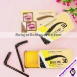 M5072 Cera para Peinado de Ceja Romantic Queen Amarilla con Cepillo cosmeticos por mayoreo (1)