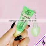 M5081 Lip Gloss con Llavero de Corazon Tutti Fruity Verde cosmeticos por mayoreo (1)