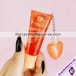 M5082 Lip Gloss con Llavero de Corazon Tutti Fruity Naranja cosmeticos por mayoreo (1)