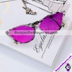 L4080 Lentes Cat Eye Marmol Efecto Espejo Rosa Sunglasses Proveedores directos de fabrica (1)