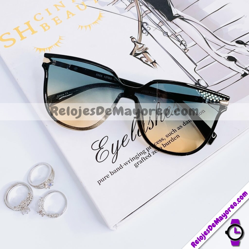 L4084 Lentes Cat Eye Negro-Cafe Sunglasses Proveedores directos de fabrica (2)