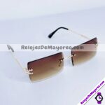 L4095 Lentes Retangular Cafe Sunglasses Proveedores directos de fabrica (1)