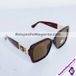 L4101 Lentes Cuadrado Cafe Sunglasses Proveedores directos de fabrica (1)