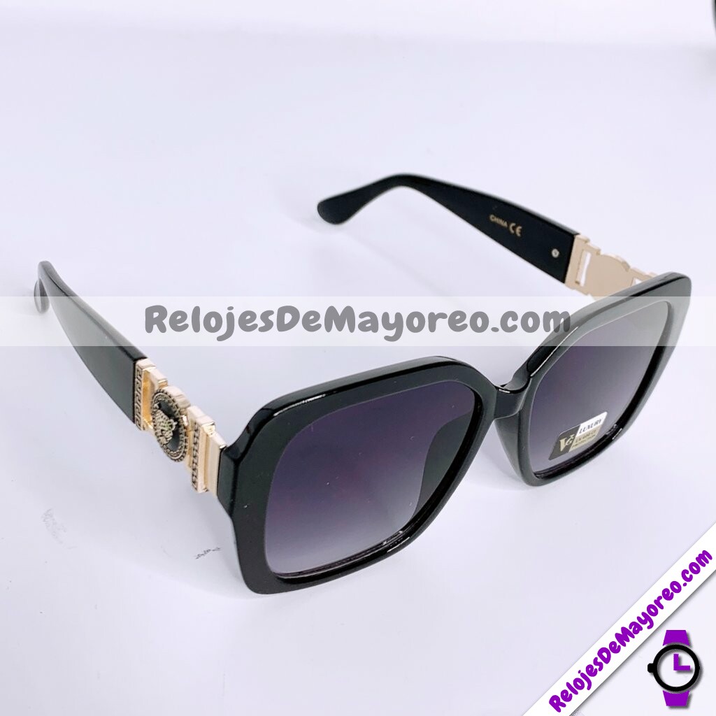 L4103 Lentes Cuadrado Degradado Negro Sunglasses Proveedores directos de fabrica (1)