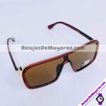 L4111 Lentes Cuadrado con Detalle Dorado Cafe Sunglasses Proveedores directos de fabrica (1)
