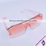 L4112 Lentes Cuadrado con Detalle Dorado Rosa Sunglasses Proveedores directos de fabrica (1)