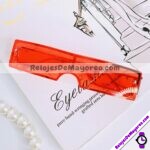 L4118 Lentes Retangular Rojo Sunglasses Proveedores directos de fabrica (1)