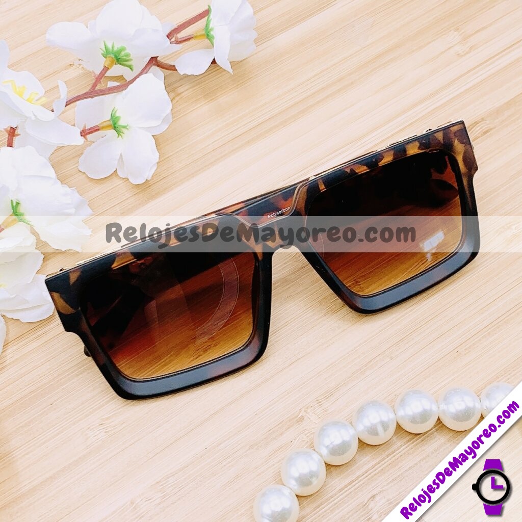 L4122 Lentes Armazon Animal Print Cafe Sunglasses Proveedores directos de fabrica (2)