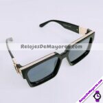 L4124 Lentes Degradado Detalle Plata Negro Sunglasses Proveedores directos de fabrica (1)
