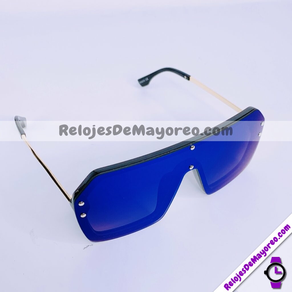 L4129 Lentes Armazon Negro Azul Sunglasses Proveedores directos de fabrica (1)