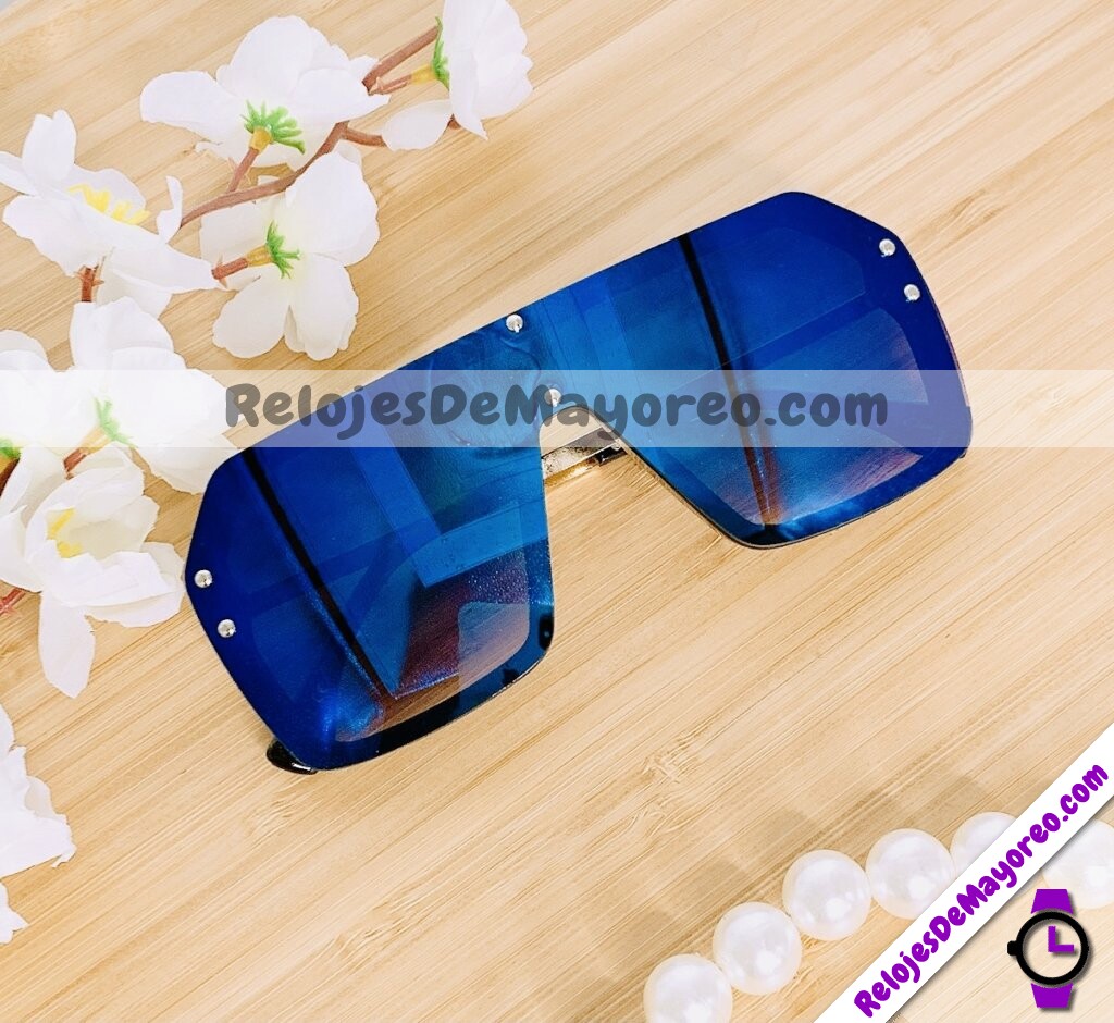 L4129 Lentes Armazon Negro Azul Sunglasses Proveedores directos de fabrica (2)
