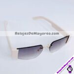 L4140 Lentes Ovalado Armazon Beige Negro Sunglasses Proveedores directos de fabrica (1)