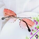 L4153 Lentes Ovalado Rojo Sunglasses Proveedores directos de fabrica (1)