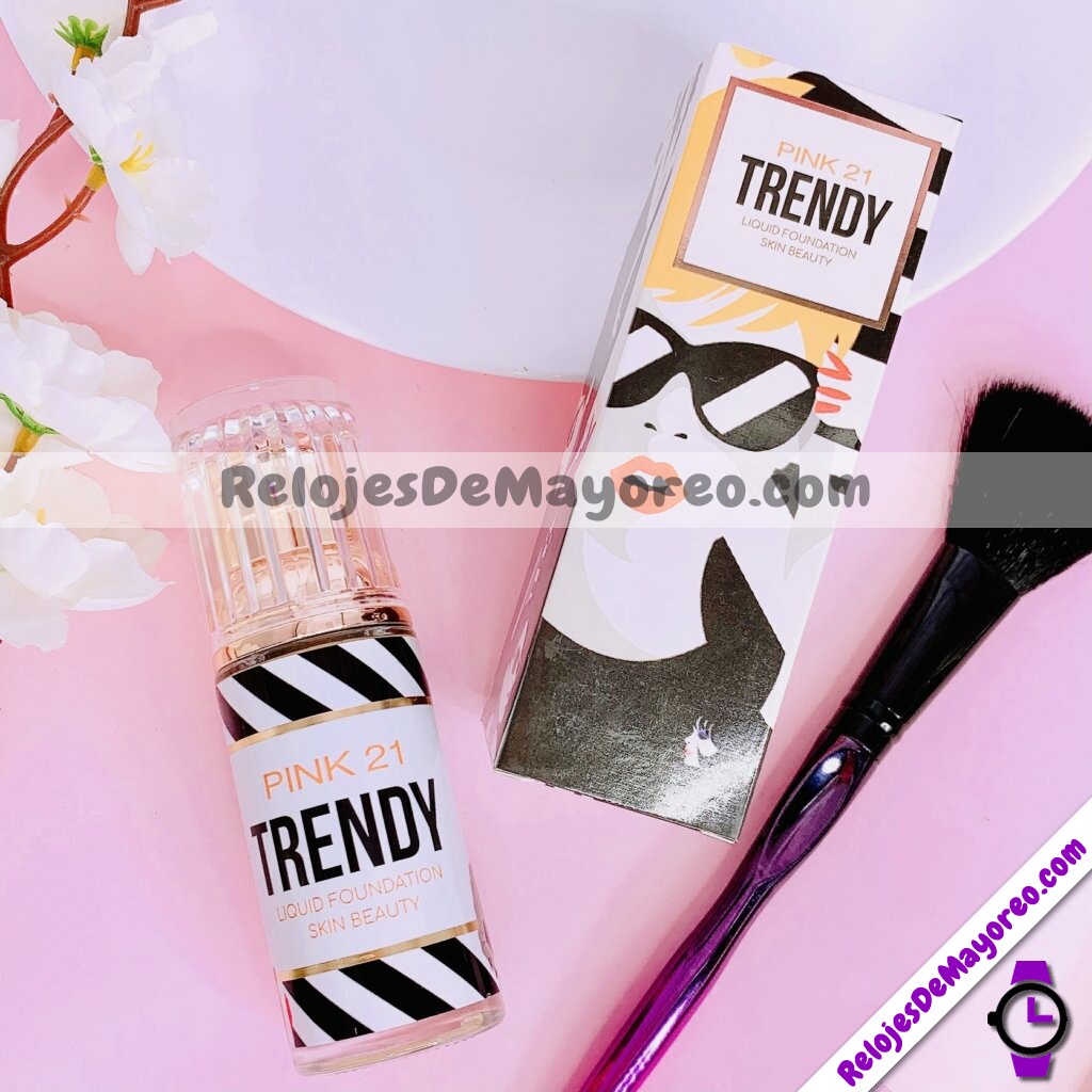 M5238 Base Liquida Maquillaje Pink 21 Trendy Tono 04 cosmeticos por mayoreo (2)