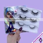 M5356 Pestañas Pack con 3 Pares Eyelash 3D Bratz Cloe cosmeticos por mayoreo (1)