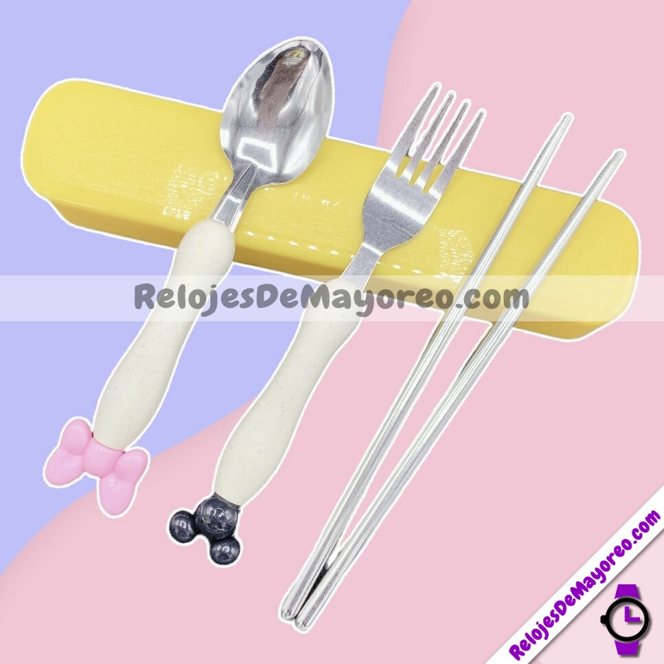MELII set de cubiertos infantiles, set de cuchara y tenedor para niños y  bebes 