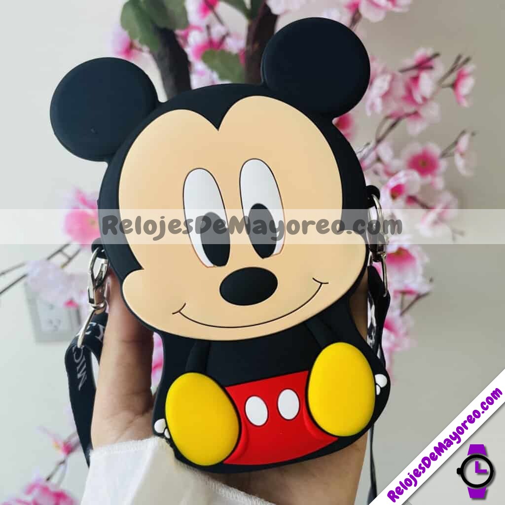 A3208 Monedero Happy Mickey Mouse Baby Negro Accesorios fabricante mayorista (2)