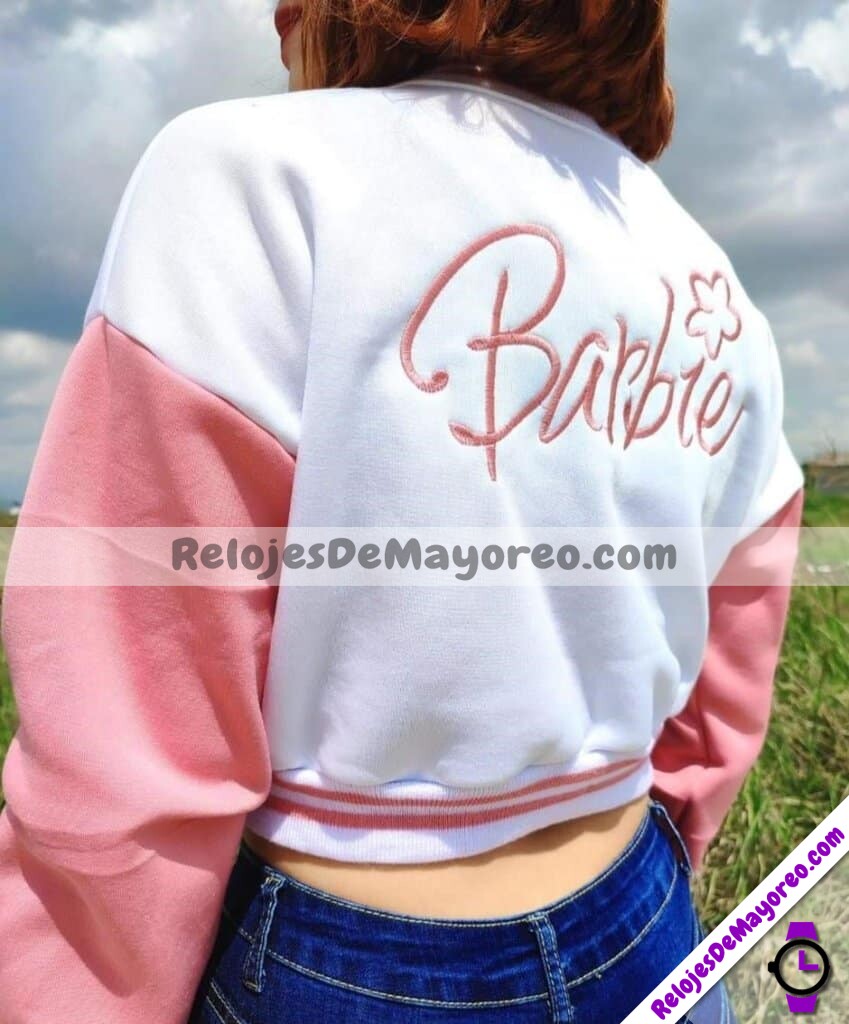 Estampado Barbie Unitalla Blanco-Rosa Distribuidor Mayorista de Ropa C1094 - Relojes De Mayoreo