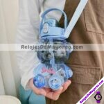 A3259 Termo Botella 1500 ml Osito Teddy Smile Con Sticker 3D Azul Accesorios fabricante mayorista (1)