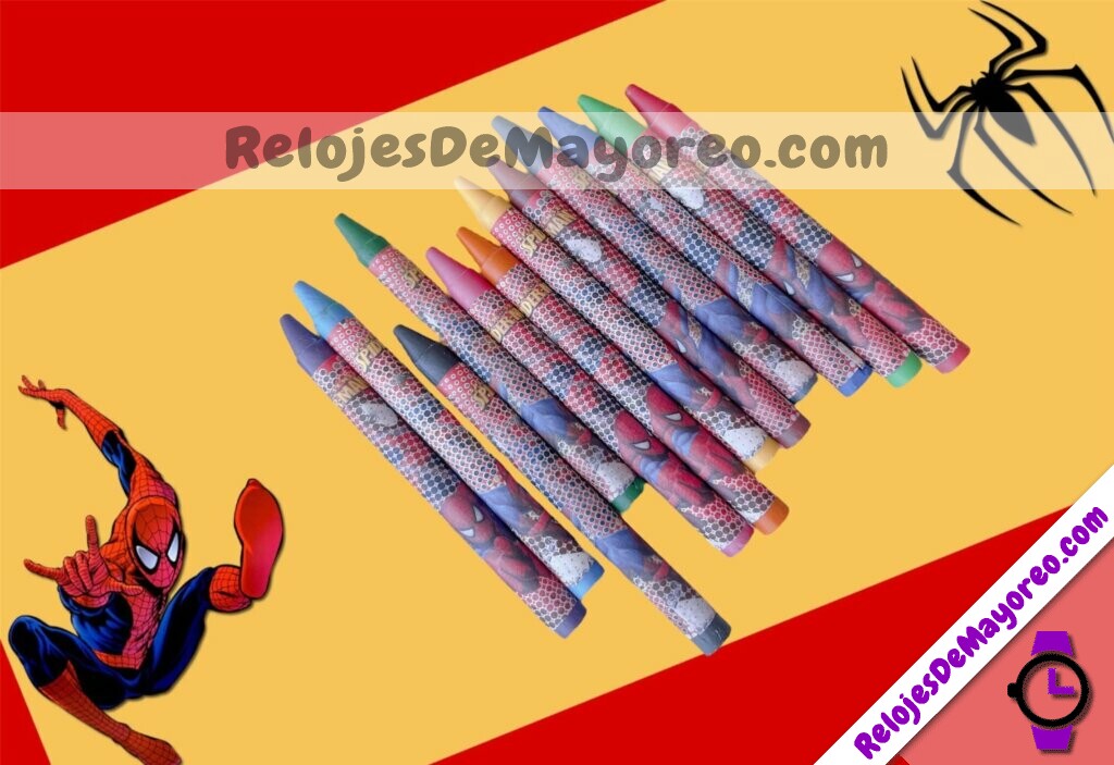 A3555 Set Escolar Juego De Papeleria Spider Man Rojo Accesorios De Mayoreo (7)