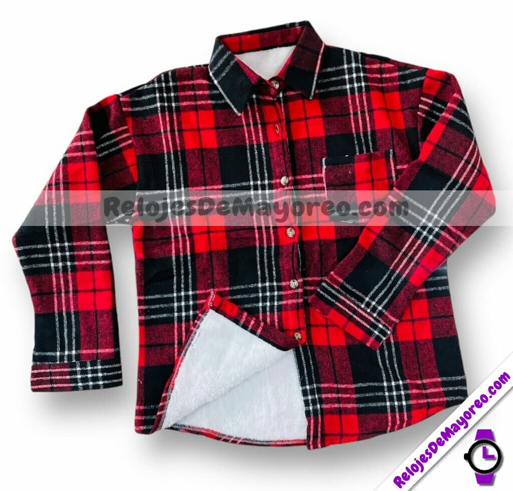 Rn00143 Camisa Roja Afelpada Unisex Mayoreo Fabricante Proveedor Ropa Taller Maquilador (3)